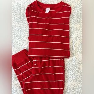 Stars Above Red and White Striped Pajama Set